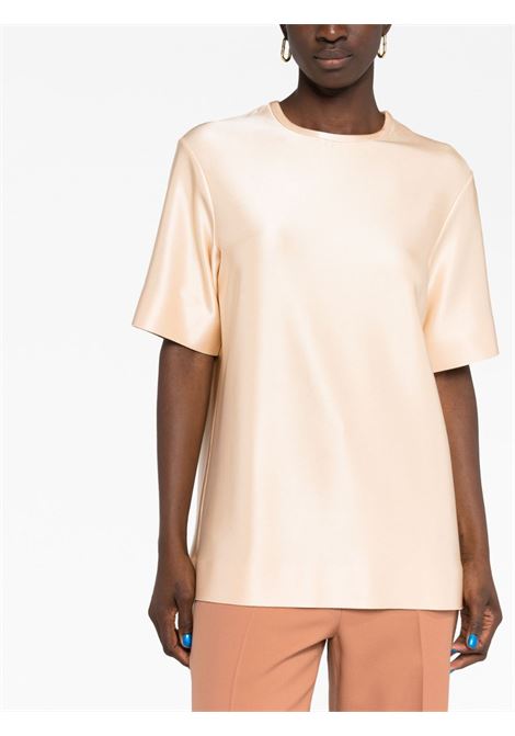 T-shirt girocollo in beige - donna JIL SANDER | J03GC0101J20043838